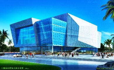 拟新建球类馆效果图（一）